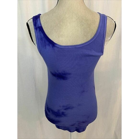 michael stars maternity Purple Tie Dye Tank top - Picture 4 of 8